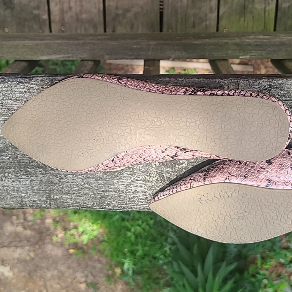 STEVE MADDEN Size 7m Flats Snakeskin look - Picture 7 of 8